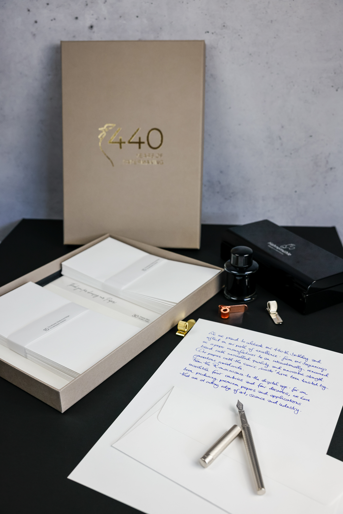 440th Anniversary Writing Paper Set in Anwendung